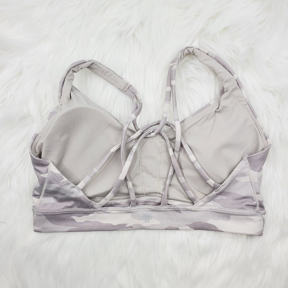 NWOT Athleta White Camo Solace Bra - Picture 4 of 6